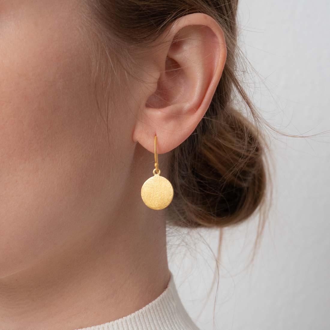 Ohrringe Maelle Brushed Gold - Fleurs des Prés