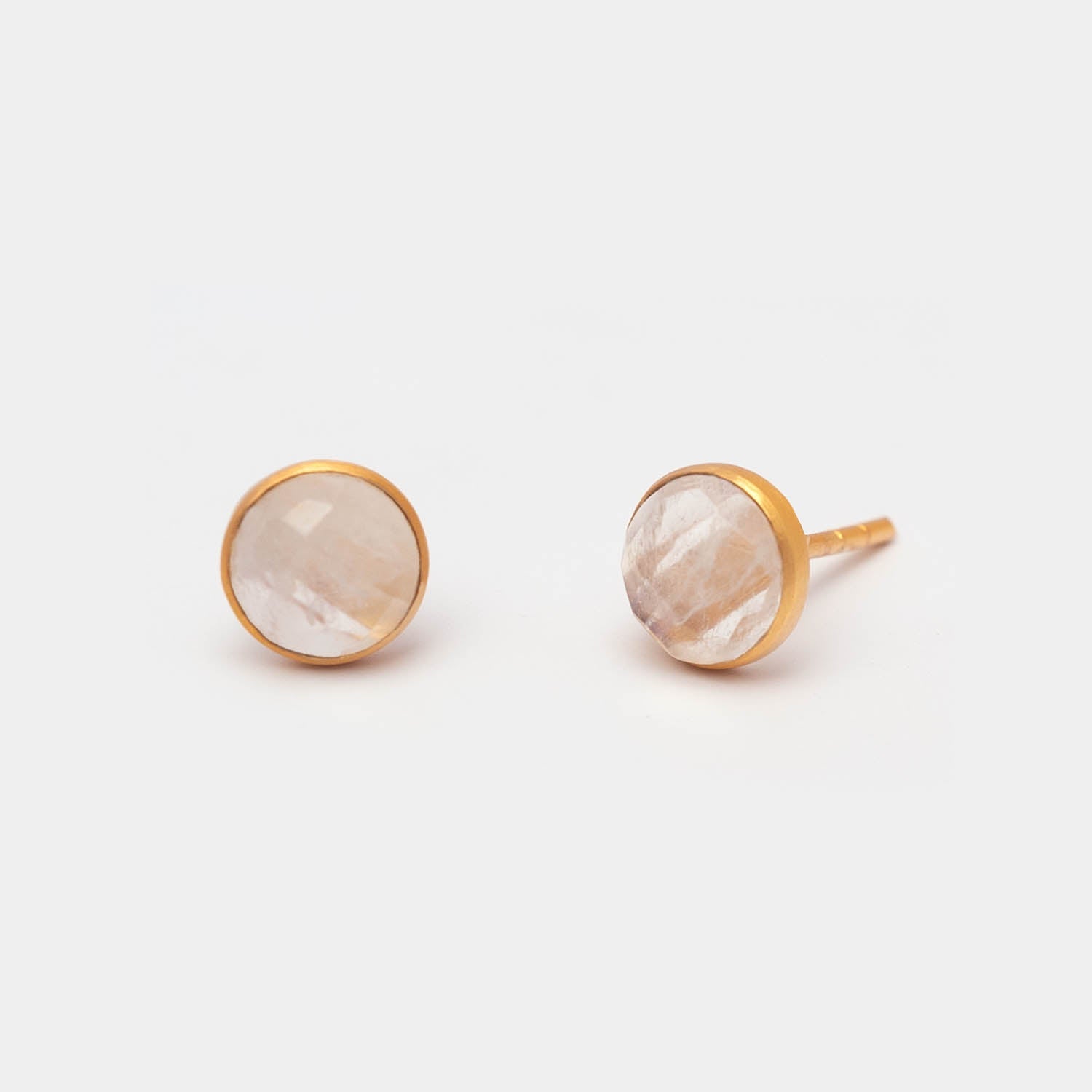 Ohrstecker Charlotte Moonstone - Fleurs des Prés Jewelry