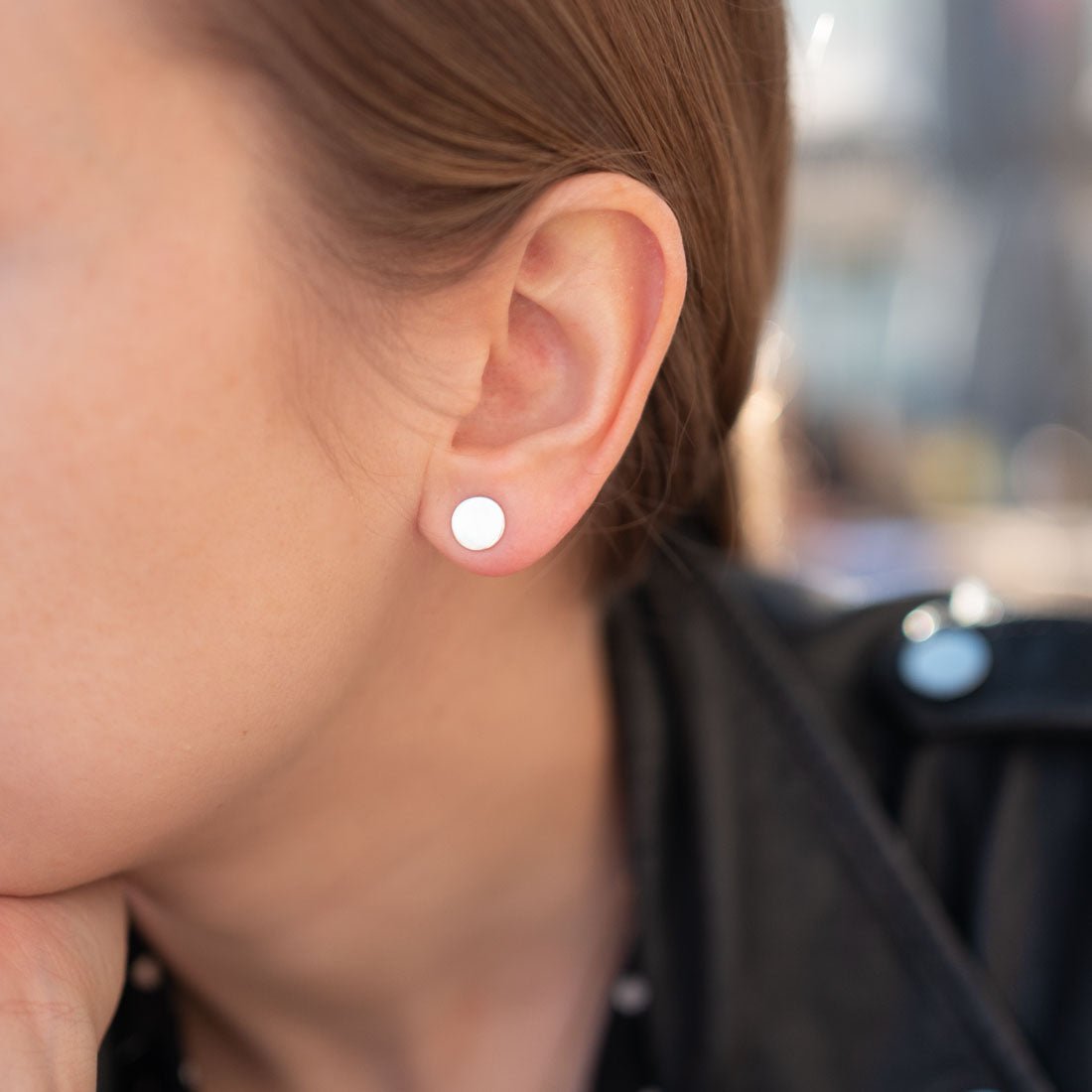 Ohrstecker Eloise Plain Silver - Fleurs des Prés