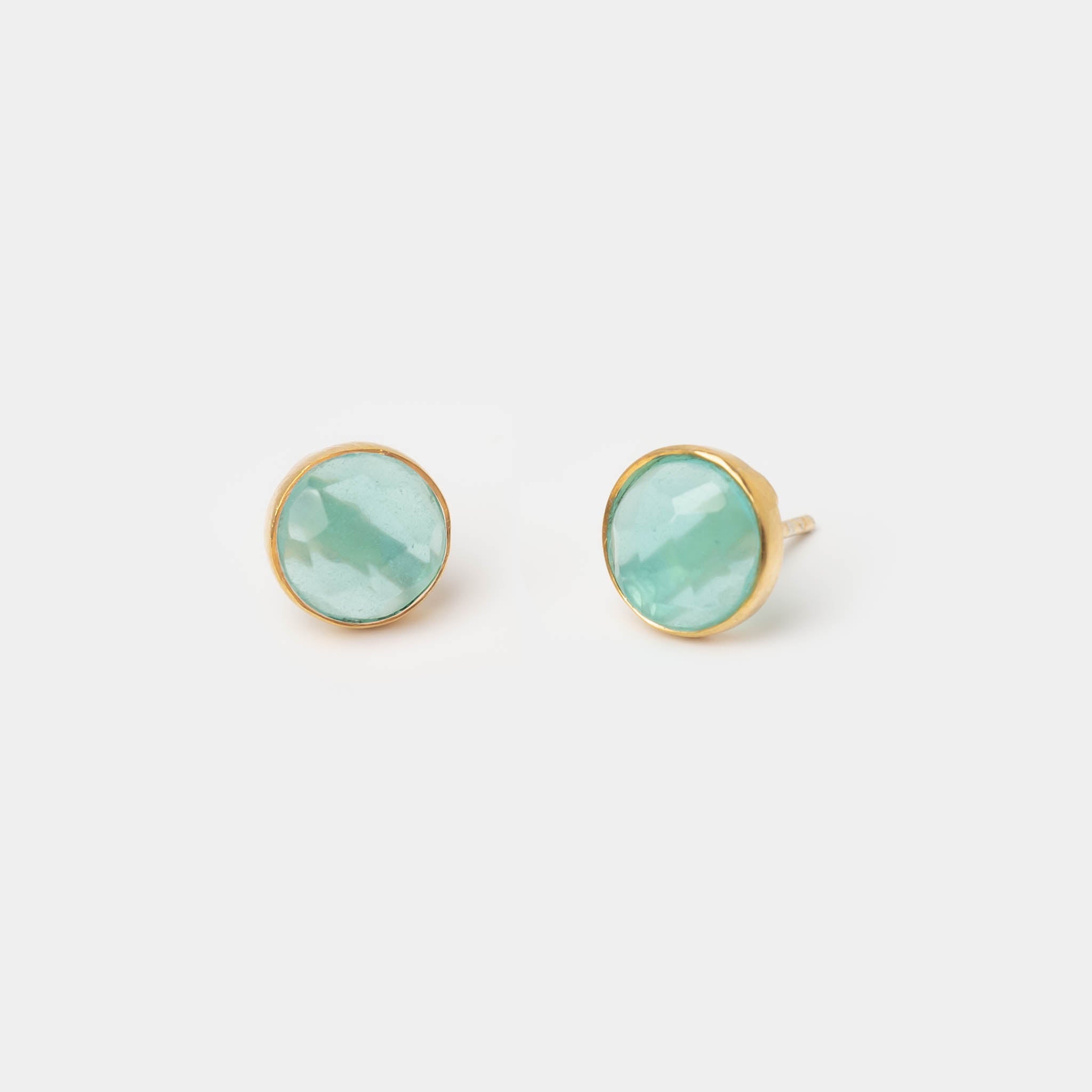 Ohrstecker Eloise Sea Blue Chalcedon - Fleurs des Prés