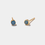 Ohrstecker Points Blue Chalcedony - Fleurs des Prés