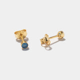 Ohrstecker Points Blue Chalcedony - Fleurs des Prés