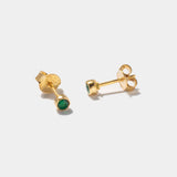 Ohrstecker Points Green Onyx - Fleurs des Prés Jewelry