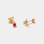 Ohrstecker Points Pink Onyx - Fleurs des Prés Jewelry