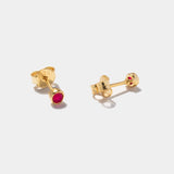 Ohrstecker Points Pink Onyx - Fleurs des Prés