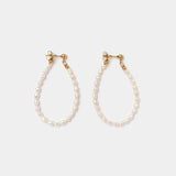 Perlen Creolen Sirène Oval - Fleurs des Prés Jewelry