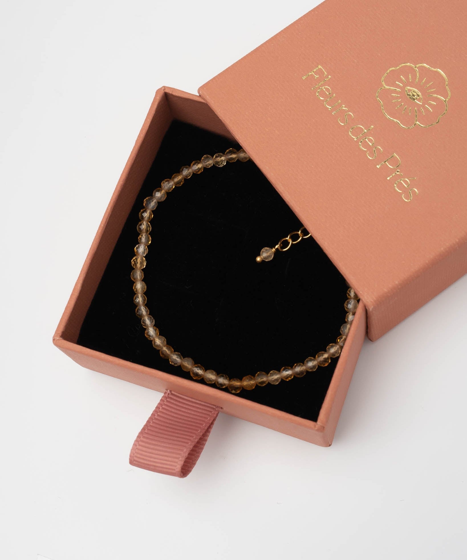 Perlenarmband Sense Citrin - Fleurs des Prés