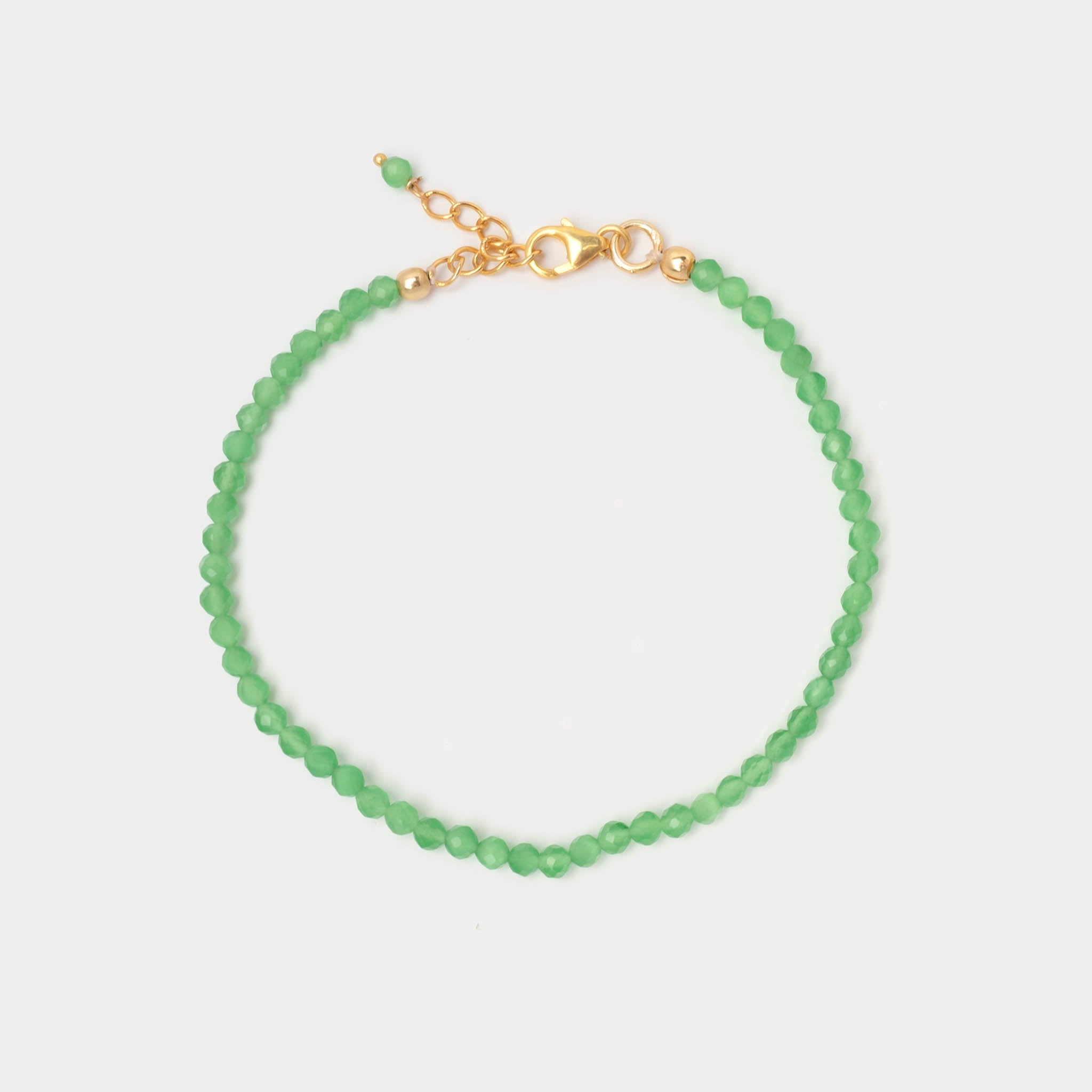 Perlenarmband Sense Grüner Chalcdeon - Fleurs des Prés Jewelry