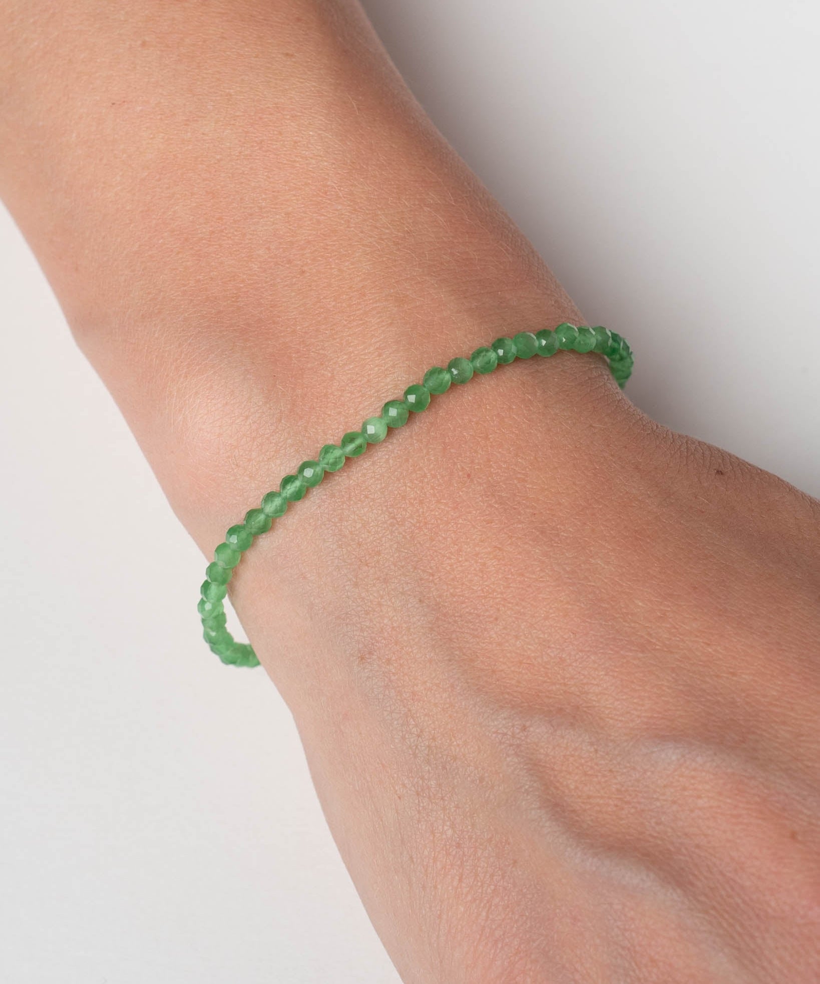Perlenarmband Sense Grüner Chalcdeon - Fleurs des Prés