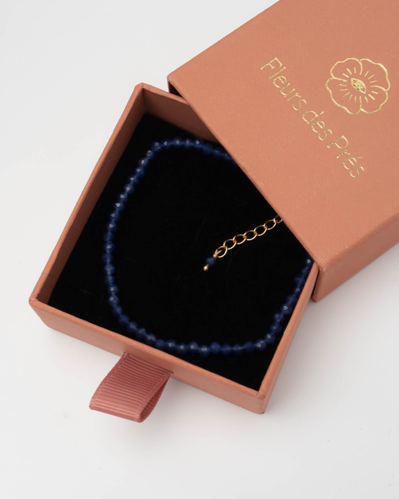 Perlenarmband Sense Lapislazuli - Fleurs des Prés