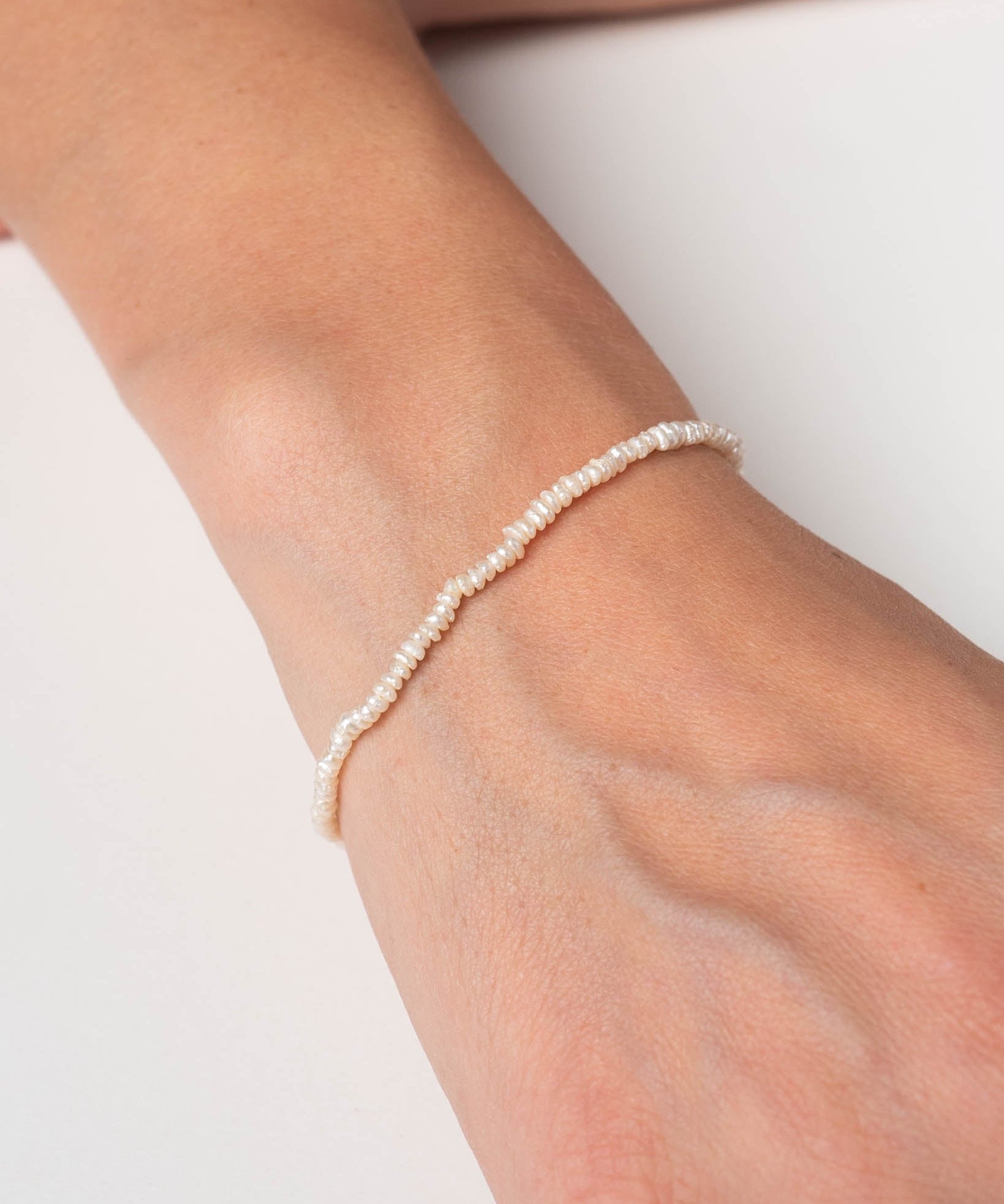 Perlenarmband Sense mit Süßwasserperlen - Fleurs des Prés