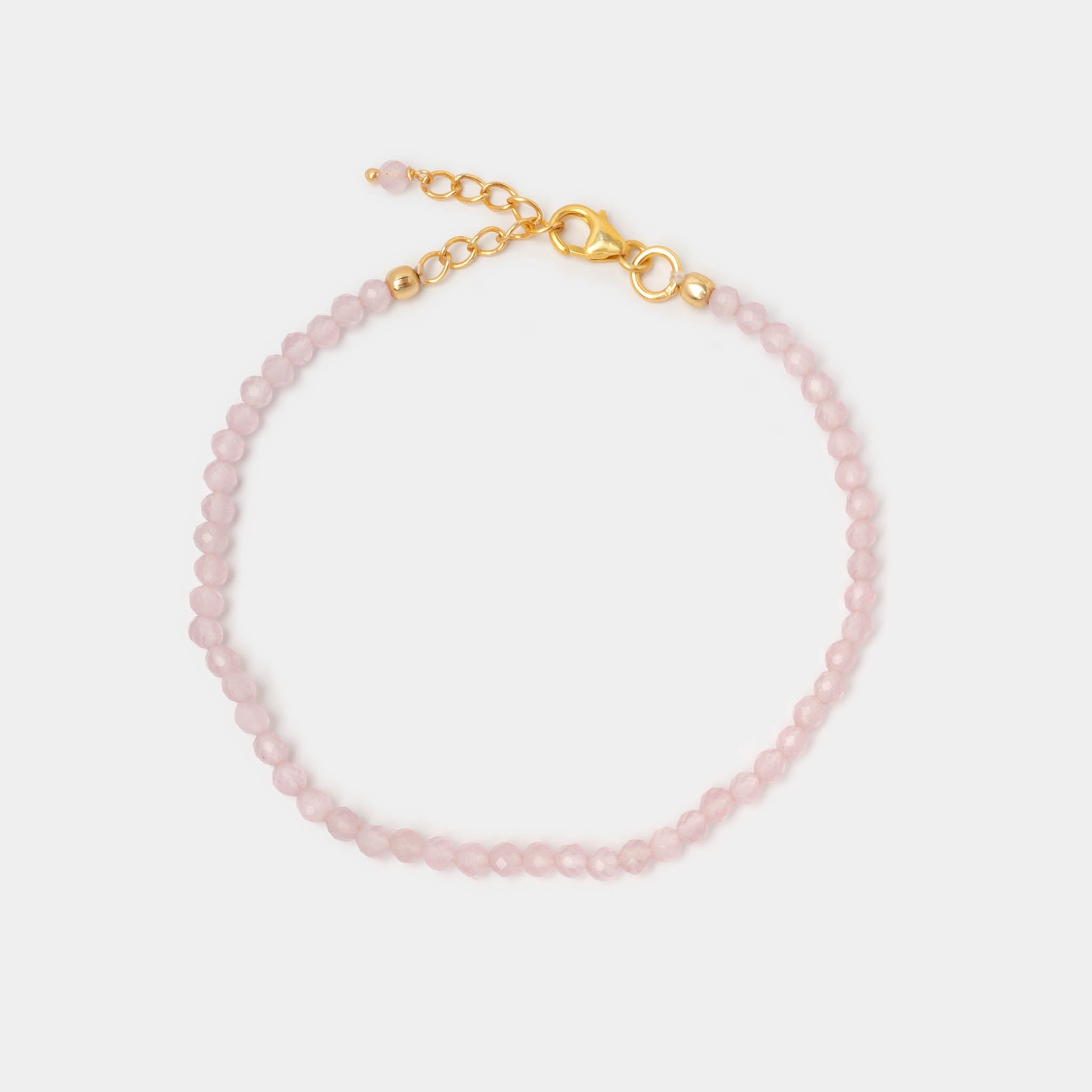 Perlenarmband Sense Rosenquarz - Fleurs des Prés Jewelry