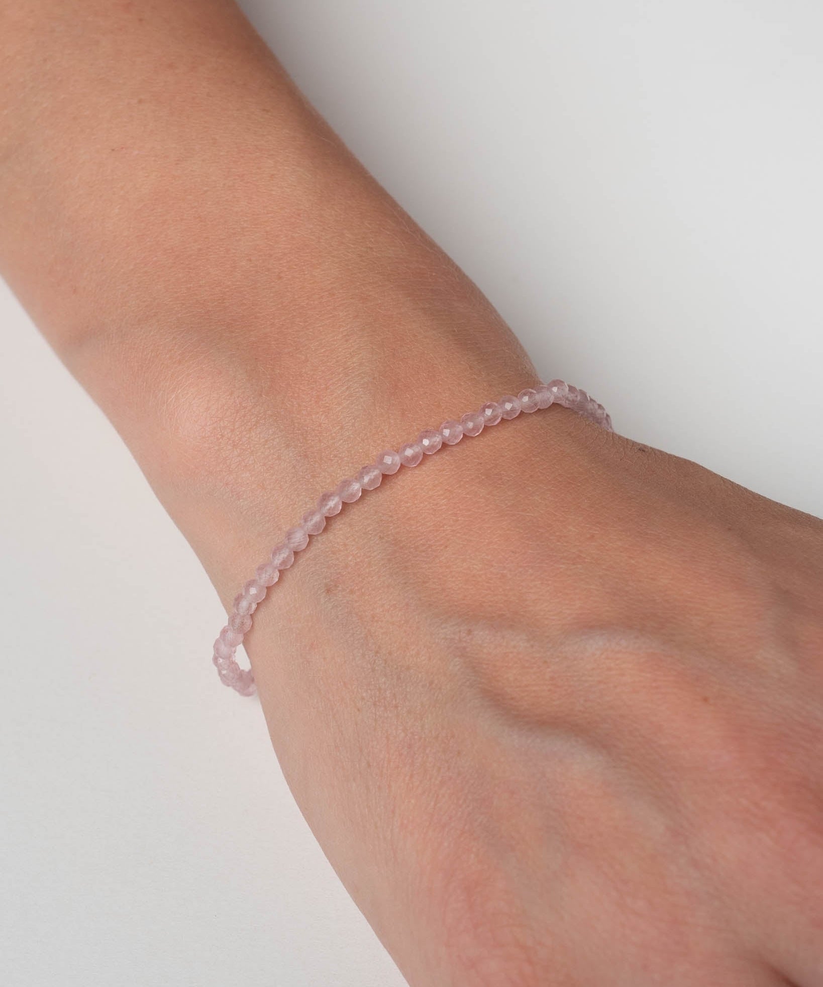 Perlenarmband Sense Rosenquarz - Fleurs des Prés