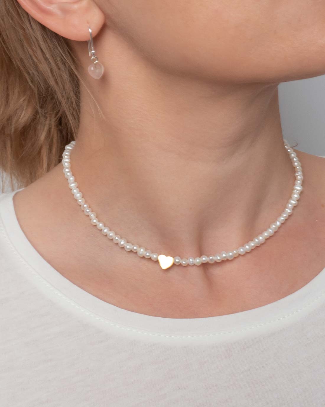 Perlenkette Sirène Heart - Fleurs des Prés Jewelry