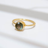Ring Aline Circle Labradorite - Fleurs des Prés