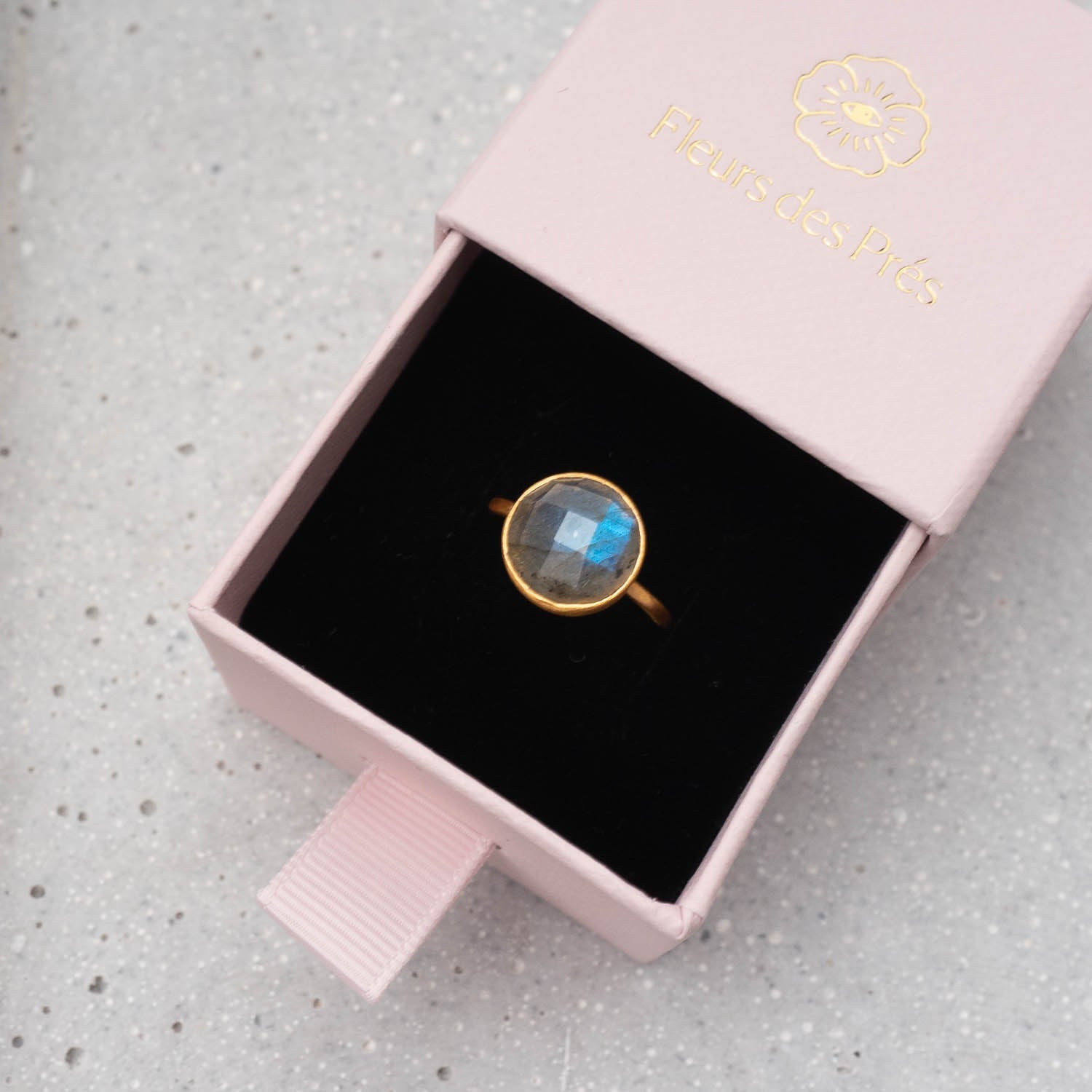 Ring Amelie Labradorite - Fleurs des Prés