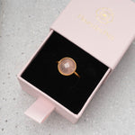 Ring Amelie Pink Chalcedony - Fleurs des Prés Jewelry