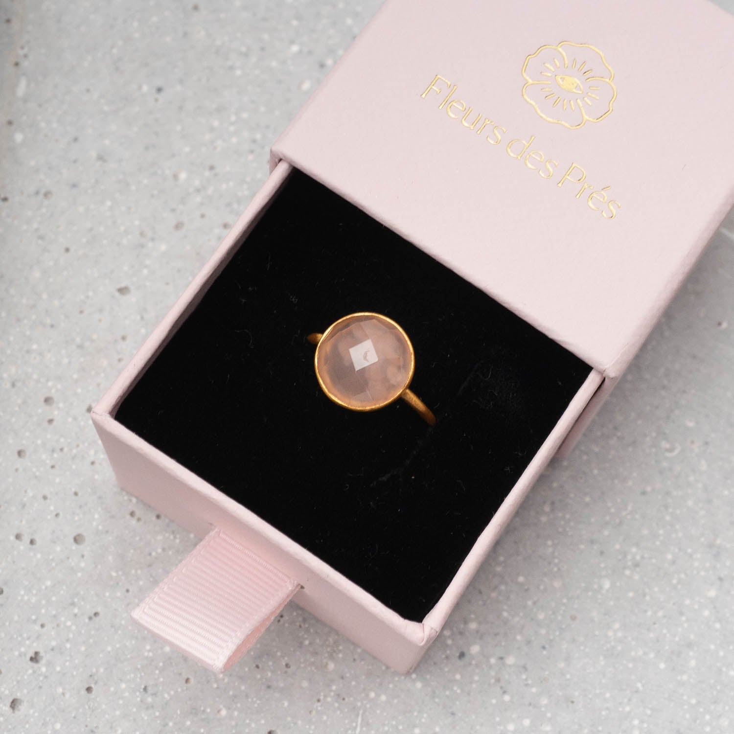 Ring Amelie Pink Chalcedony - Fleurs des Prés