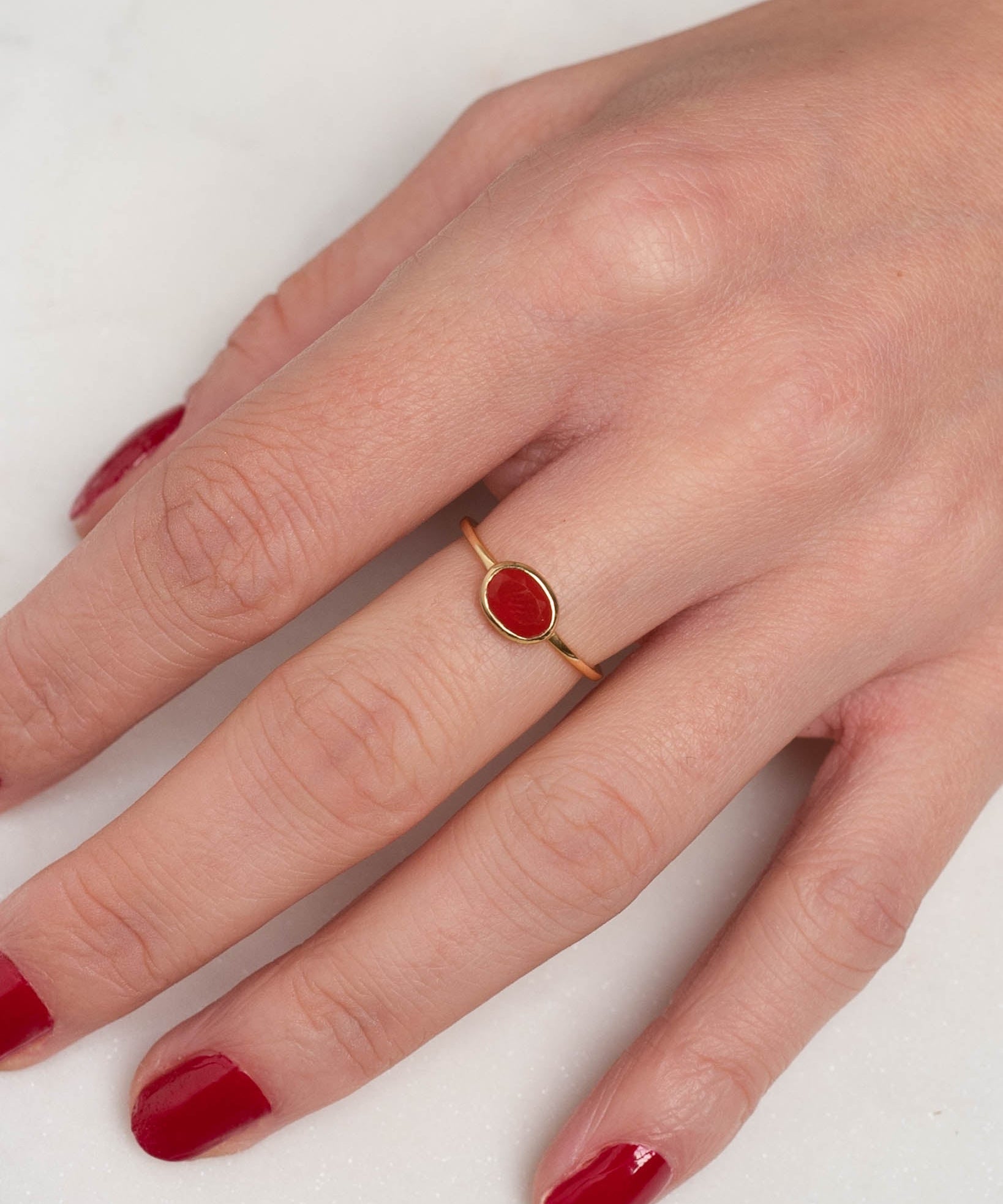 Ring Amie Karneol - Fleurs des Prés