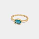Ring Amie Neon Blue Jade - Fleurs des Prés