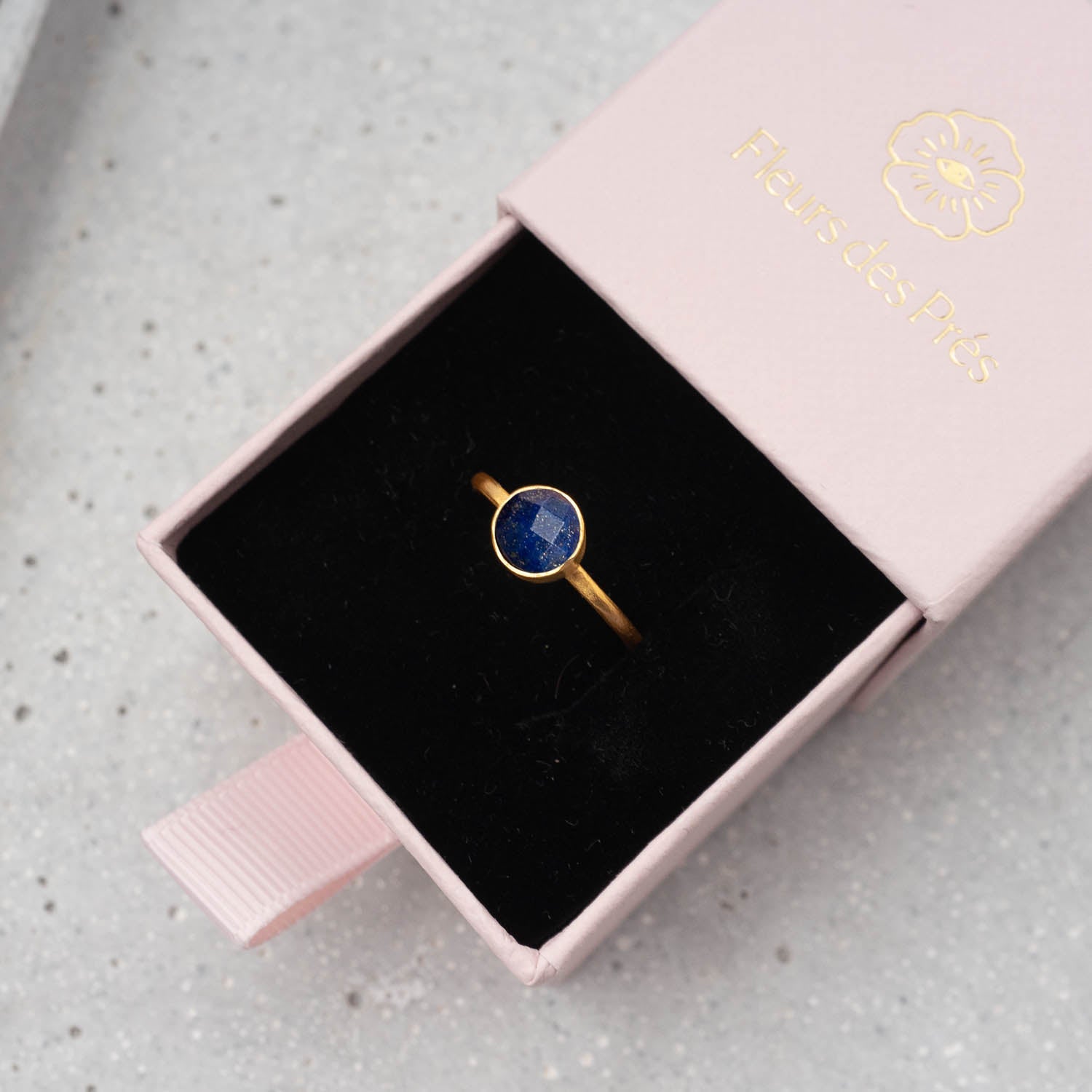 Ring Charlotte Lapislazuli - Fleurs des Prés Jewelry