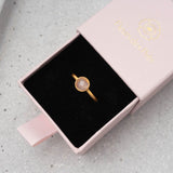 Ring Charlotte Pink Chalcedony - Fleurs des Prés