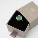Ring Cher Sea Blue Chalcedon - Fleurs des Prés