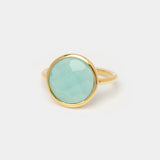 Ring Cher Sea Blue Chalcedon - Fleurs des Prés Jewelry