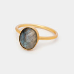 Ring Claire Labradorite - Fleurs des Prés Jewelry