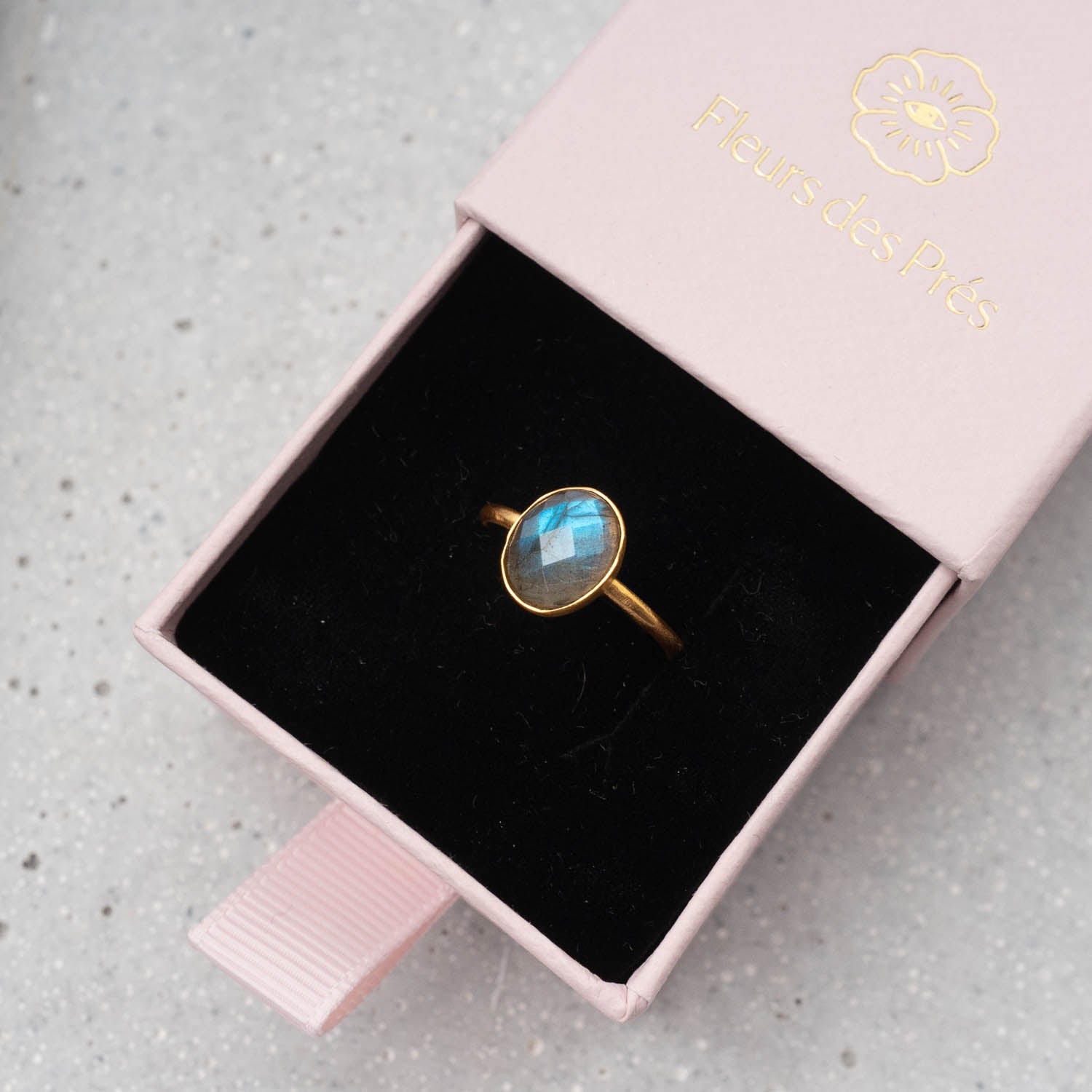 Ring Claire Labradorite - Fleurs des Prés Jewelry
