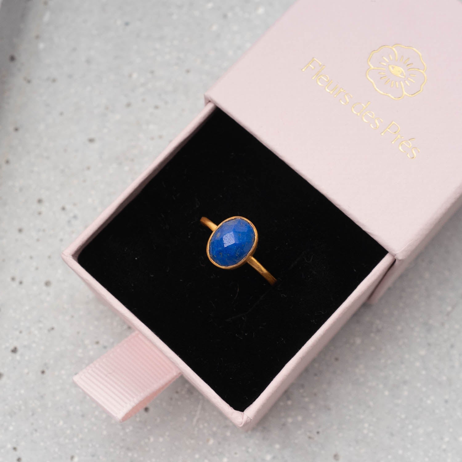 Ring Claire Lapislazuli - Fleurs des Prés Jewelry