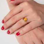 Ring Coco Citrin - Fleurs des Prés
