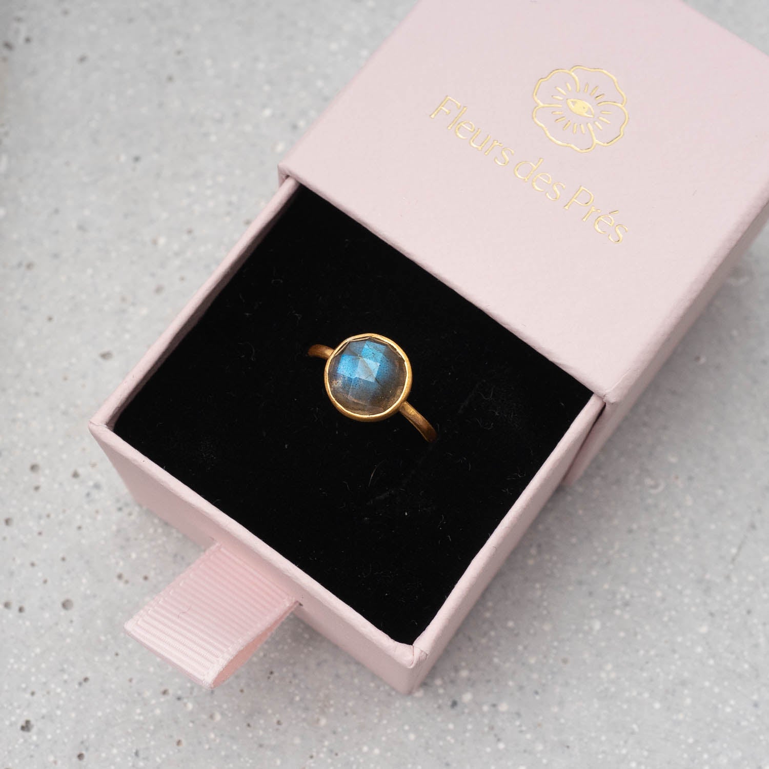 Ring Eloise Labradorite - Fleurs des Prés