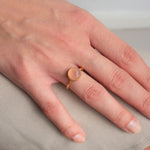 Ring Eloise Pink Chalcedony - Fleurs des Prés Jewelry