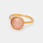 Ring Eloise Pink Chalcedony - Fleurs des Prés Jewelry