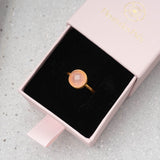 Ring Eloise Pink Chalcedony - Fleurs des Prés Jewelry